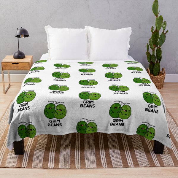 Item preview, Grim Beans Funny Veggie Puns designed and sold by punnybone.