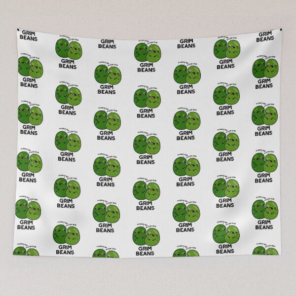 Item preview, Grim Beans Funny Veggie Puns designed and sold by punnybone.