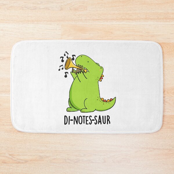Item preview, Di-notes-saur Funny Dinosaur Puns designed and sold by punnybone.