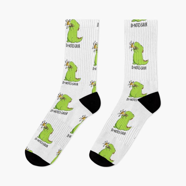Item preview, Di-notes-saur Funny Dinosaur Puns designed and sold by punnybone.
