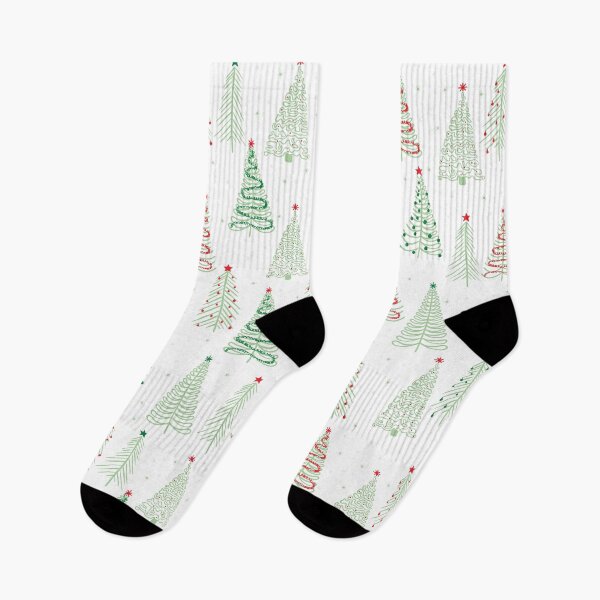 Item preview, Christmas trees with stars snowflakes and red and green decorations designed and sold by MoorePatterns.