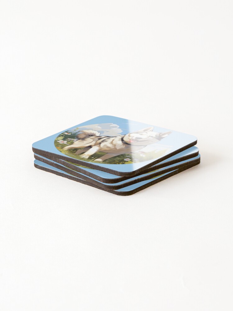Thumbnail 4 of 5, Coasters (Set of 4), Husky Spring designed and sold by PatternCabinet-.