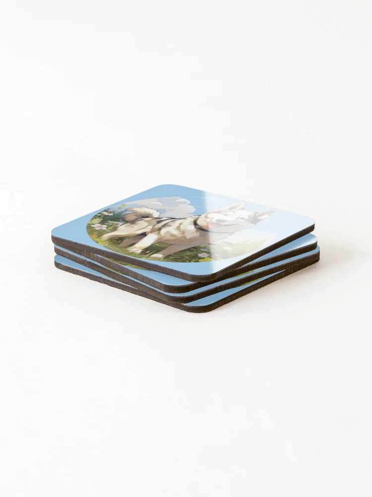 Thumbnail 4 of 5, Coasters (Set of 4), Husky Spring designed and sold by PatternCabinet-.