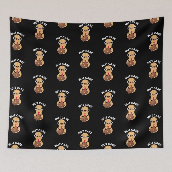 Item preview, Nut Case Funny Peanut Puns (Dark BG) designed and sold by punnybone.