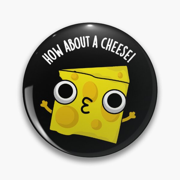 Item preview, How About A Cheese Funny Kiss Puns (Dark BG) designed and sold by punnybone.