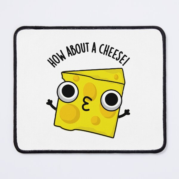 Item preview, How About A Cheese Funny Kiss Puns designed and sold by punnybone.