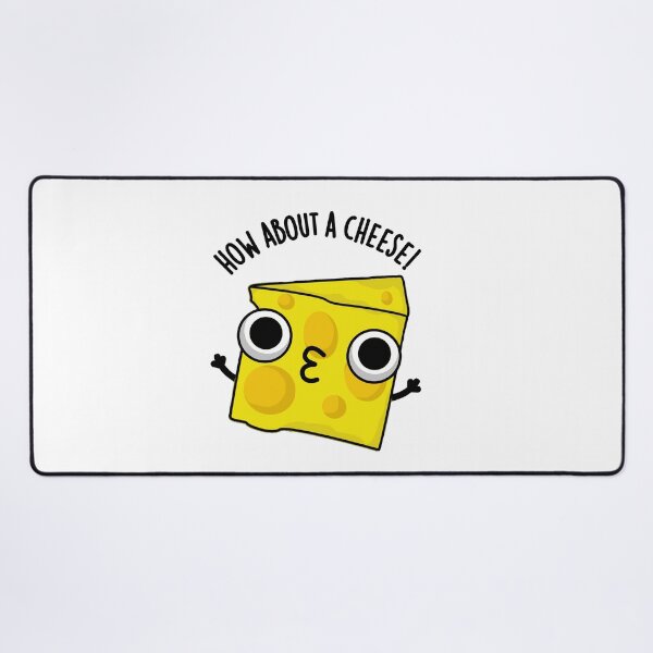 Item preview, How About A Cheese Funny Kiss Puns designed and sold by punnybone.