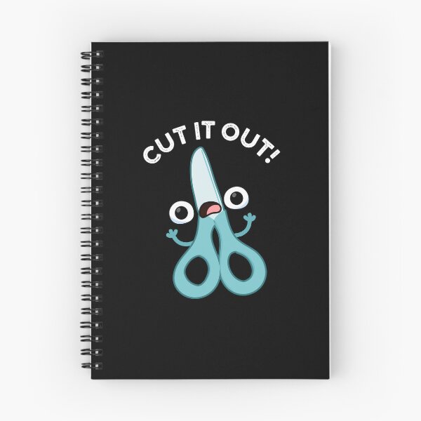 Item preview, Cut It Out Funny Scissors Puns (Dark BG) designed and sold by punnybone.