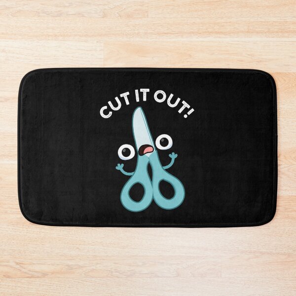 Item preview, Cut It Out Funny Scissors Puns (Dark BG) designed and sold by punnybone.