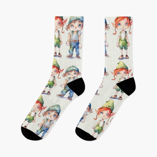 Item preview, Cute Fairy Goblin Girl and Boy designed and sold by MaryFiore.