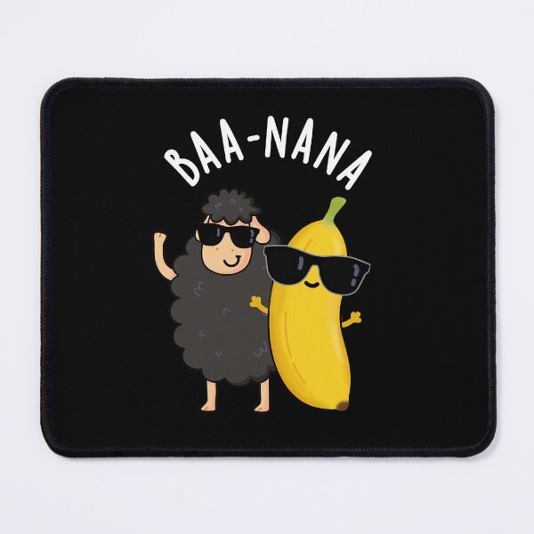 Item preview, Baa-nana Funny Banana Puns (Dark BG) designed and sold by punnybone.