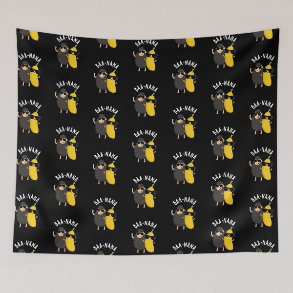 Item preview, Baa-nana Funny Banana Puns (Dark BG) designed and sold by punnybone.
