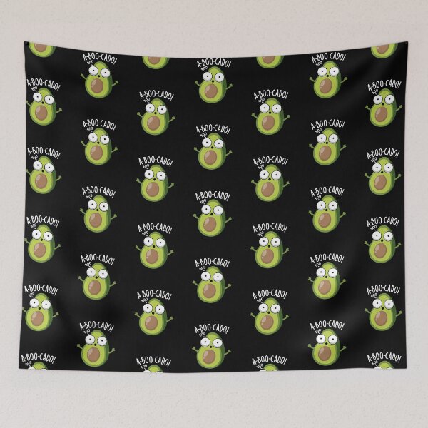 Item preview, A-boo-cado Funny Avocado Puns (Dark BG) designed and sold by punnybone.