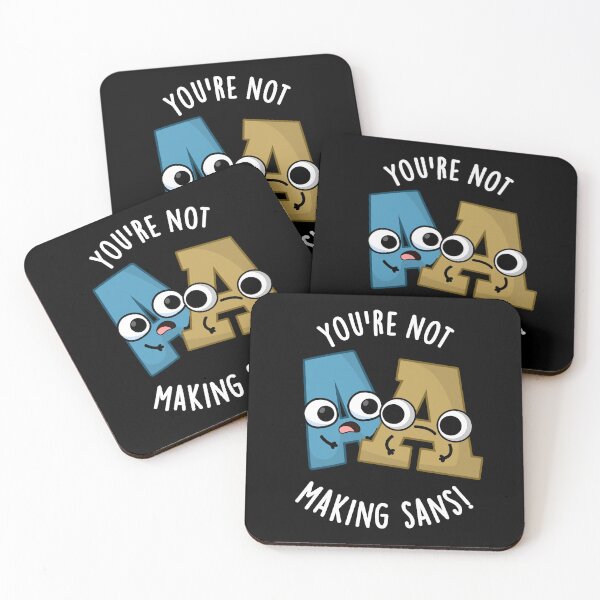 Item preview, You're Not Making Sans Funny Font Puns (Dark BG) designed and sold by punnybone.