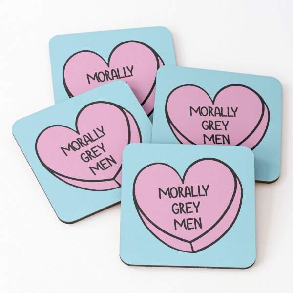 Item preview, Morally Grey Love Heart designed and sold by baranskini.
