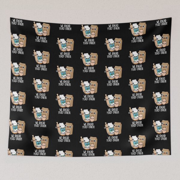 Item preview, We Knead Yeast Other Funny Baking Puns (Dark BG) designed and sold by punnybone.
