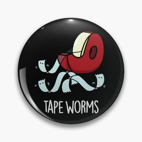 Item preview, Tape Worms Funny Sticky Tape Puns (Dark BG) designed and sold by punnybone.