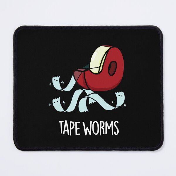 Item preview, Tape Worms Funny Sticky Tape Puns (Dark BG) designed and sold by punnybone.
