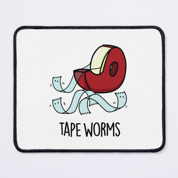 Item preview, Tape Worms Funny Sticky Tape Puns designed and sold by punnybone.