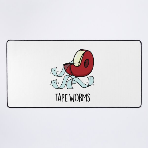 Item preview, Tape Worms Funny Sticky Tape Puns designed and sold by punnybone.
