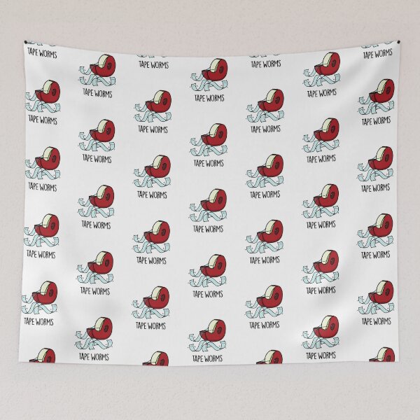 Item preview, Tape Worms Funny Sticky Tape Puns designed and sold by punnybone.