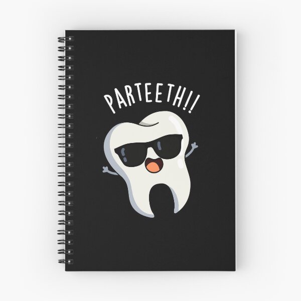 Item preview, Par-teeth Funny Dental Puns (Dark BG) designed and sold by punnybone.