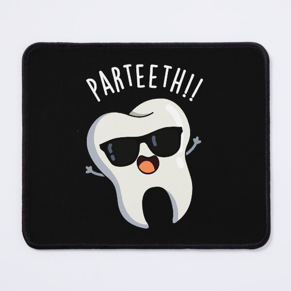 Item preview, Par-teeth Funny Dental Puns (Dark BG) designed and sold by punnybone.