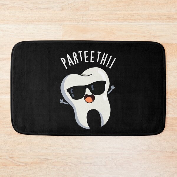 Item preview, Par-teeth Funny Dental Puns (Dark BG) designed and sold by punnybone.