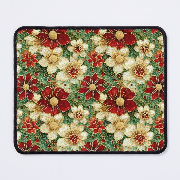 Item preview, Festive Christmas Stained Glass Patterned designed and sold by JunkWithSteph.