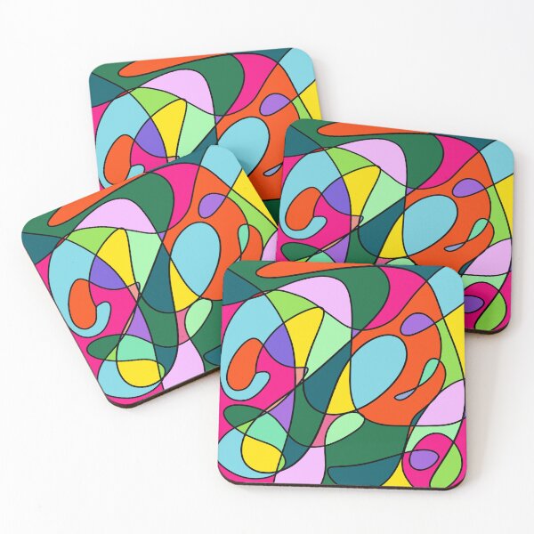 Item preview, rainbow abstract  designed and sold by lostthenfound.
