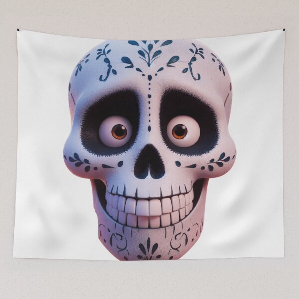 Item preview, The Happy Halloween Skull Head designed and sold by erkabees.