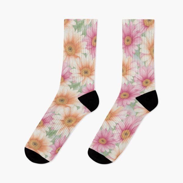 Item preview, Watercolor Pattern With Gerber Daisy designed and sold by Victoria Riabov.