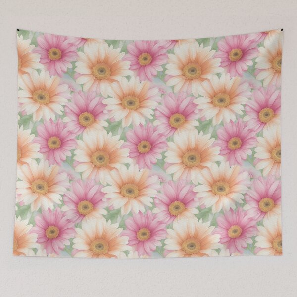 Item preview, Watercolor Pattern With Gerber Daisy designed and sold by Victoria Riabov.