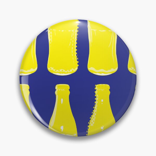 Item preview, Yellow Soda Pop Bottles designed and sold by CalicoFlair.