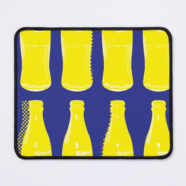 Item preview, Yellow Soda Pop Bottles designed and sold by CalicoFlair.