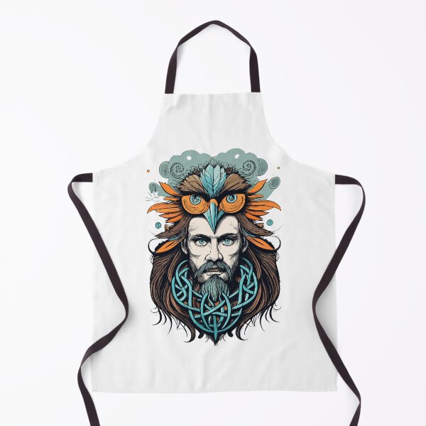 Item preview, Classic Indian man owl fusion Viking designed and sold by TeeTokDesign.