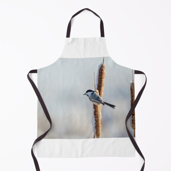 Item preview, Chickadee perched on a cattail designed and sold by rodmacpherson.