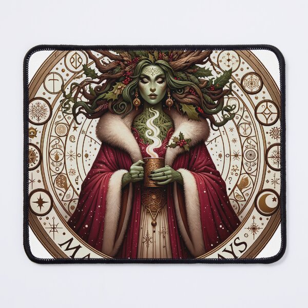 Item preview, Yuletide Enchantress Dryad Forest Guardian of the Sacred Seasons designed and sold by mmllcadmin.