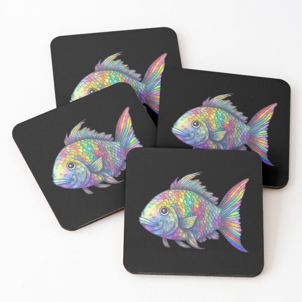 Item preview, Rainbow Ripples: The Iridescent Dreamfish designed and sold by jgvisualarts.