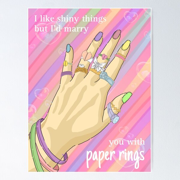 Buy Taylor Swift Poster - Paper Rings at 5% OFF 🤑 – The Banyan Tee