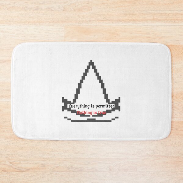 Item preview, Assasin's creed sticker Everything is permitted, nothing is true. designed and sold by Pixel-Delights.