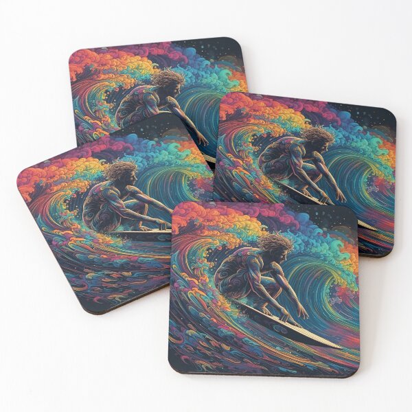 Item preview, "Big wave surfer" in Abstract art style designed and sold by Sovari One Fashions.