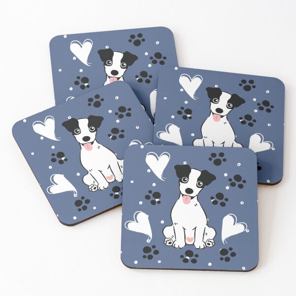 Item preview, Love Smooth Coat Black Jack Russell Terrier 1 designed and sold by Lulupainting.