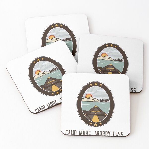 Item preview, Camp More Worry Less  designed and sold by tees-by-whitley.