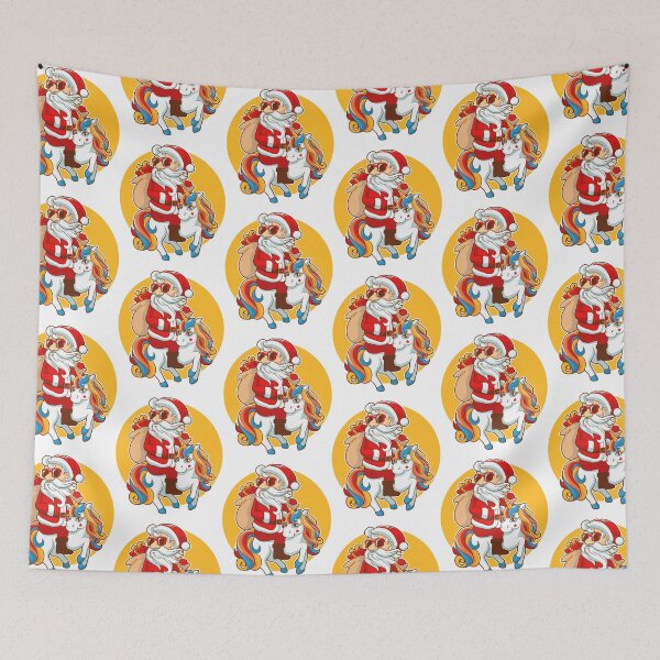 Item preview, Stylish Santa Claus with unicorn, Christmas, Santa Claus designed and sold by quanlh.