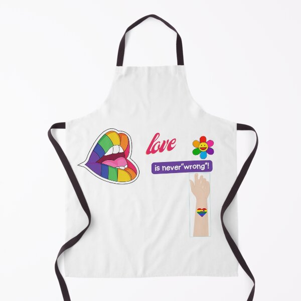 Item preview, Rainbow mouth of love with phrases is never "wrong" designed and sold by Jibshop ⭐⭐⭐⭐⭐.