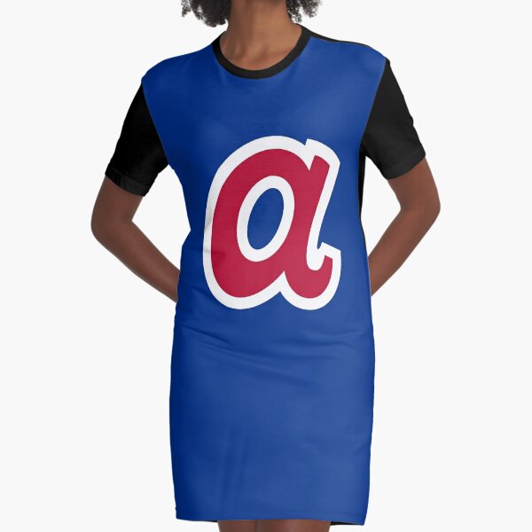 Atlanta Braves Cap Sleeve Jersey Dress #34