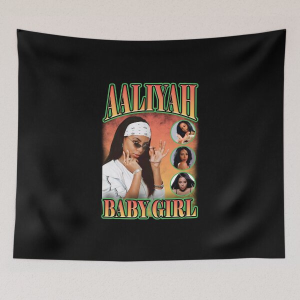 Item preview, Aaliyah Baby Girl Orange Bootleg Vintage designed and sold by guruboya.