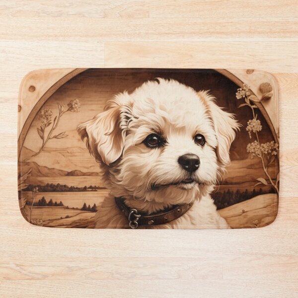 Item preview, Bichon Frise: The Joyful Elegance of Wood (Pyro Pets Art - 057) designed and sold by pyropetsart.