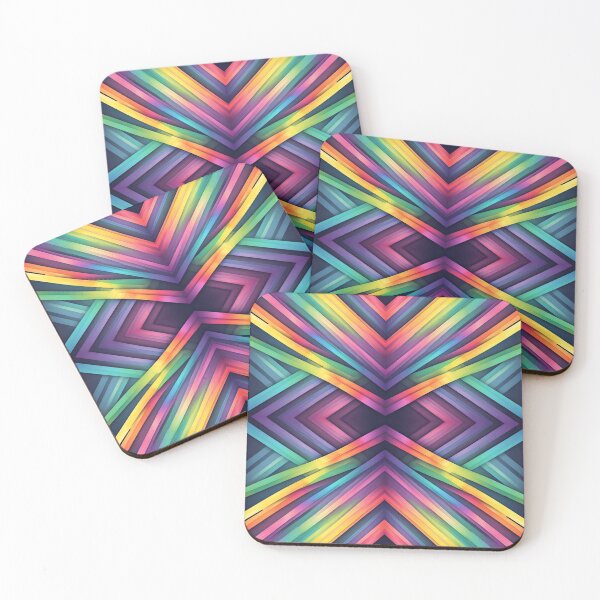 Item preview, Abstract pattern of colorful lines designed and sold by studio468.